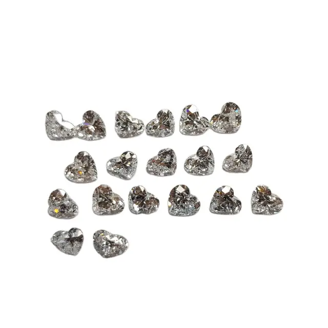 CVD Diamond Polished Loose VVS Clarity 0.30 To 0.39 Carat White Heart shape Melee Lab Made HPHT Low Price Diamonds