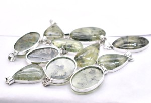 Collares con Colgante Ovalado de Prehnita, Chapado en Plata 925, Joyería de Piedras Preciosas Naturales, Unisex, para Uso Diario, Regalo - Product Image 5