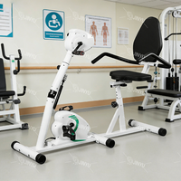 Appareil de rééducation des membres supérieurs et inférieurs en aluminium et acier pour usage domestique, vélo à pédales pour personnes âgées, équipement d'entraînement des jambes avec siège, pour la maison et les cliniques.