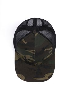 Casquettes de baseball 6 panneaux en denim de coton brodé 3D, motif animal cerf, motif argyle vert, pour homme, décontractées, usage quotidien, hiver, extérieur - Product Image 2