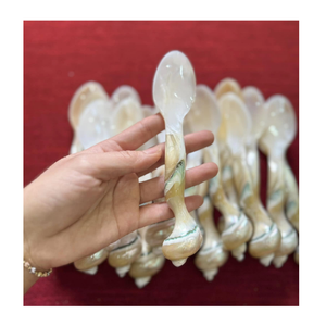 ช้อนเปลือกหอยทำมือ ช้อนเปลือกหอยธรรมชาติ ช้อนมุกสำหรับกาแฟ ชา ของหวาน ภาชนะเสิร์ฟอาหาร โรงแรม ร้านอาหาร - Product Image 2