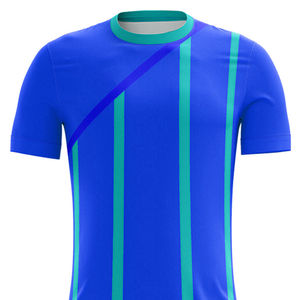 Uniforme de football respirant imprimé grande taille pour l'entraînement sportif en plein air, les matchs et les compétitions, 100% polyester, protection UV - Product Image 4
