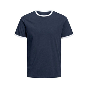 Camisetas Lisas para Hombre al por Mayor, Bordado Personalizado, Impresión Frontal, 100% Algodón, Color Amarillo, Manga Corta, Ropa Casual de Verano - Product Image 1