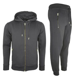 Custom Printed Men's Sportswear Gym Fitness 2-Piece Polyester/Cotton Tracksuit Set Windproof Quick Dry Eco-Friendly Breathable - Product Image 5