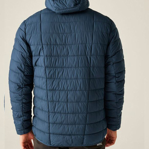 Veste d'hiver rembourrée pour homme avec logo personnalisé, 90% duvet, épaisse, zippée, chaude, décontractée, de haute qualité - Product Image 2