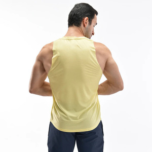 Camiseta sin Mangas de Algodón para Hombre, Personalizada, al por Mayor, de Alta Calidad, para Gimnasio, Entrenamiento, Running y Ropa Deportiva, Transpirable, de Secado Rápido, Ecológica, con Cuello Redondo - Product Image 1