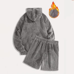 Ensemble short et sweat à capuche décontracté pour homme, été, léger, imperméable, respirant, 100% coton, streetwear, gym, personnalisable, OEM, marque privée - Product Image 6