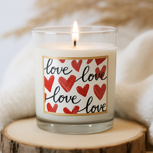 Bougies parfumées en cire de soja pour la Saint-Valentin, pot de 7oz, design romantique, fête de mariage, décoration intérieure, cadeau de Noël, Diwali - Product Image 4