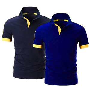Men's Slim Fit Short Sleeve Polo <b>Shirt</b> With <b>Flame</b> Print Contrast Trim Casual Knitted Polyester T-<b>Shirt</b> Black White - Product Image 3