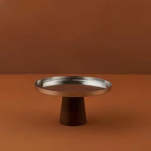 Luxury Stainless Steel <b>Cake</b> <b>Stand</b> with Clear Glass <b>Dome</b> Cover Round Metallic Pastry Buffet Display Serving Tray Cloche Holder - Product Image 5