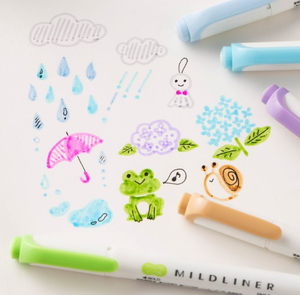 Pentel-Fudetouch Sign Pen 6 Colores Set - Product Image 5