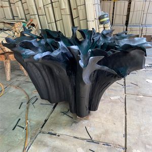 TEAK ROOT CONSOLE <b>TABLE</b> BLACK PAINTED - Product Image 5