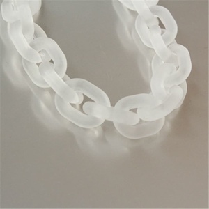 Collier long en résine à maillons larges, style moderne, mélange de couleurs, punk, creux, épais, pour décoration murale, fait main, anniversaire - Product Image 4