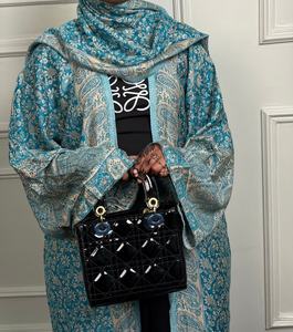 Túnica holgada estilo Kaftan Abaya de Dubái, hecha a mano, larga hasta el suelo, de manga larga, tela suave y transpirable, corte holgado, informal, para fiestas. - Product Image 2