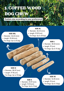 ไม้เคี้ยวสำหรับสุนัขจากกาแฟ ทำจากวัสดุธรรมชาติทั้งหมด เป็นมิตรต่อสิ่งแวดล้อม ยั่งยืน ทนทาน และเรียบเนียน - Product Image 6
