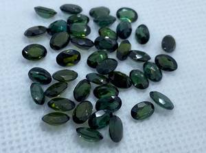 Lot de pierres précieuses naturelles de tourmaline facettées de forme ovale, tailles assorties, calibrées, pour la fabrication de bijoux - Product Image 2