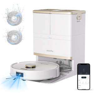 Robot aspirateur autonettoyant avec balayage et lavage automatiques humides et secs, aspiration puissante de 15 Kpa, aspirateur robot domestique - Product Image 1