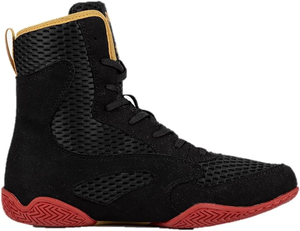 Chaussures de boxe et de lutte professionnelles pour hommes personnalisées, dessus en cuir véritable, respirantes, légères, été/hiver, personnalisation complète - Product Image 3