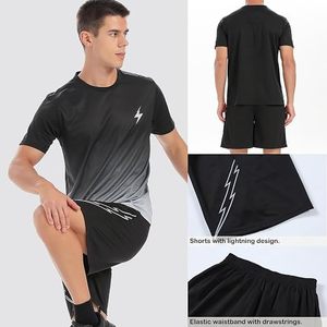 Conjunto Deportivo Sublimado de Poliéster para Hombre con Pantalones Cortos, Ropa Deportiva Personalizada para Fitness, Running y Entrenamiento, Fabricante y Proveedor - Product Image 3