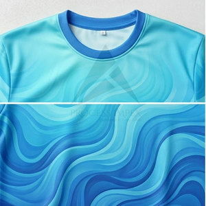 T-shirt personnalisé pour homme en polyester léger à séchage rapide, imprimé sur toute la surface, pour la gym et le sport, Process Impex - Product Image 3