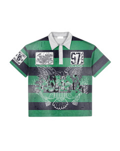 Camiseta polo de piqué de algodón de alta calidad, 220 GSM, color verde oliva, con bordado y apliques, logotipo personalizado, estilo polo para hombre. - Product Image 4