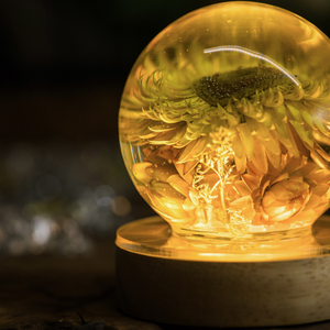 Lamp Dried Flower , Epoxy Resin Lamp Wood, <b>Night</b> <b>Light</b> Wood, Custom Resin Lamp, Unique Home Decor, Bedside Lamp Wood - Product Image 6