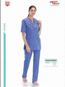 Uniforme d'infirmière, blouse d'hôpital, Vesbhusha, bleu, coton, manches courtes, uniforme d'infirmière, blouses et chemises pour femmes - Product Image 2