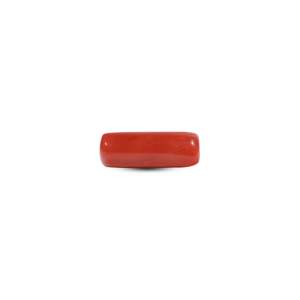 Coral rouge naturel, pierre précieuse en vrac - Cabochon ovale de 6 carats pour bijoux fins - Product Image 1