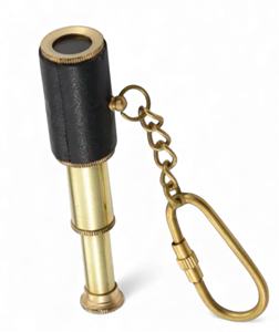 Premium Quality Mini Brass Pirate Spyglass Keychain Lightweight Waterproof Travel Accessory and Collectible - Product Image 3