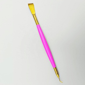 Outil de séparation de levage de cils professionnel en acier inoxydable avec poignée rose pointe de séparateur d'or 2-en-1 ascenseur et teinte sans odeur - Product Image 5