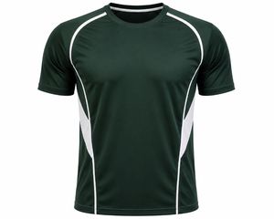 Camiseta Casual de Manga Corta para Hombre, Color Gris Azul Marino, Cuello Redondo, Secado Rápido, Transpirable, Corte Regular, Tejido de Poliéster, Patrón Geométrico - Product Image 4