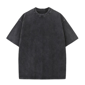 เสื้อยืดโอเวอร์ไซส์ผู้ชายปี 2026 โลโก้แบบกำหนดเองได้ สีพื้น แขนสั้น คอกลม ผ้าเจอร์ซีย์ลำลอง ทรงพอดีตัว พิมพ์ลายด้านหน้า - Product Image 2