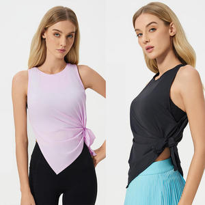 Camiseta sin Mangas Ligera y Transpirable de Mezcla de Algodón para Mujer, Ropa Casual de Verano, Precio de Fábrica - Product Image 3