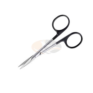2 ciseaux irisés en acier inoxydable, à pointes courbes TC, pour chirurgie ophtalmique, instrument de coupe de tissus et de sutures, 110 mm 11 cm - Product Image 3