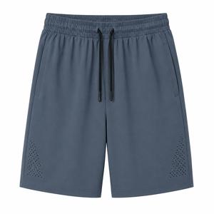 Shorts Bermuda pour Hommes Personnalisables en Toile Couleur Unie Respirants Séchage Rapide avec Cordon de Serrage Design Logo Personnalisé Décontracté Athlétique - Product Image 2