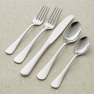 ชุดเครื่องใช้บนโต๊ะอาหารแบบเกาหลีหนาเกรดสูงช้อนส้อมและมีดทำจากสเตนเลสสตีลเงินแท้ชุบนิกเกิล - Product Image 5