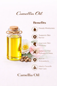Aceite de Camelia Puro y Natural, Extraído de Semillas de Camelia, para Cuidado de la Piel, Antienvejecimiento, Cuidado del Cabello, Cuidado Facial, Masajes, Uso Cosmético, a Granel - Product Image 3
