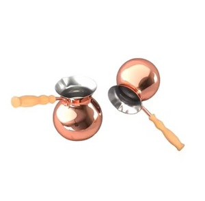 Olla turca árabe martillada para café y leche con asa, tetera y cafetera de metal, superventas, de la India al Golfo - Product Image 6