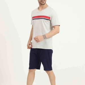 Conjunto de Camiseta y Pantalones Cortos Cómodos para Hombre, Conjunto Casual de Camisetas y Pantalones Cortos de 2 Piezas, Ropa Transpirable para Hombre - Product Image 5