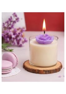 Bougie parfumée romantique en cire de soja et paraffine, sans flamme, pour l'intérieur, faite à la main, écologique, design moderne, décoration d'intérieur, cadeau - Product Image 1