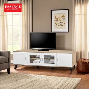 Meuble TV de salon contemporain malaisien avec 2 portes en verre TV6051 pour usage domestique - Product Image 1