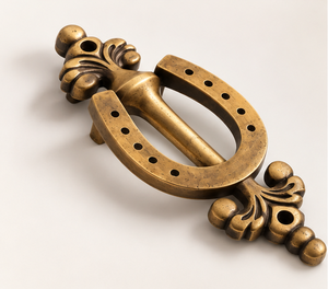 Battant de porte décoratif en fer forgé, finition or antique, pour entrées de villas classiques - Product Image 4