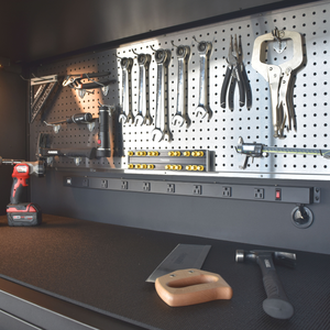 Matte Black Powder Coated Steel 10 <b>Drawer</b> <b>Tool</b> <b>Cabinet</b> Family keywords: for Garage Workshop Storage Use - Product Image 6