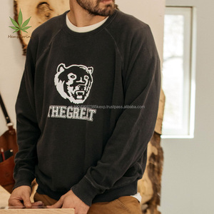 Sweat-shirt universitaire pour hommes Sweat-shirt en coton organique de chanvre pour hommes Pull éponge Street Wear Sweat-shirt à capuche oversize pour hommes - Product Image 6