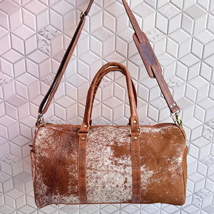Sacs de voyage en cuir de vachette véritable avec poils, vente en gros, fournisseur OEM, haute qualité, export, mode, prix de gros - Product Image 2