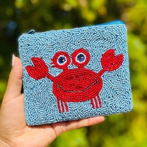 Monedero de mariposa hecho a mano con cuentas, bolsa pequeña con cremallera bordada con cuentas de semillas de colores, cartera estilo boho - Product Image 2