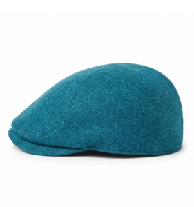 Autumn Winter Fashion Plaid Turquoise Ivy Hat <b>Flat</b> <b>Cap</b> Vintage Driving Hat High Quality Unisex Casual Travel <b>Cap</b> Custom Logo OEM - Product Image 4