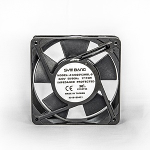 Ventilateur de refroidissement DC 120 mm 12 V en plastique noir à flux axial avec roulement à manchon pour montage mural - Product Image 2