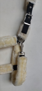 Cabestro de nailon personalizado para caballo con cubierta de piel de visón, cabestro de polipropileno de cobertura completa, precio al por mayor - Product Image 4