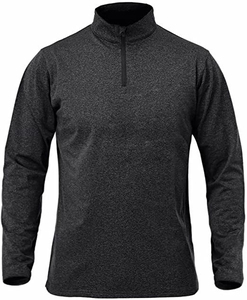 Custom Logo Men's Athletic Quarter Zip Pullover | Lightweight <b>Moisture</b> Wicking Long Sleeve Shirt | Teamwear OEM Supplier | 100% - Product Image 6